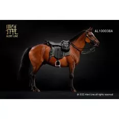 WWII German Battle Steed Brown Horse Figure 1/6 Alert Line AL100038A