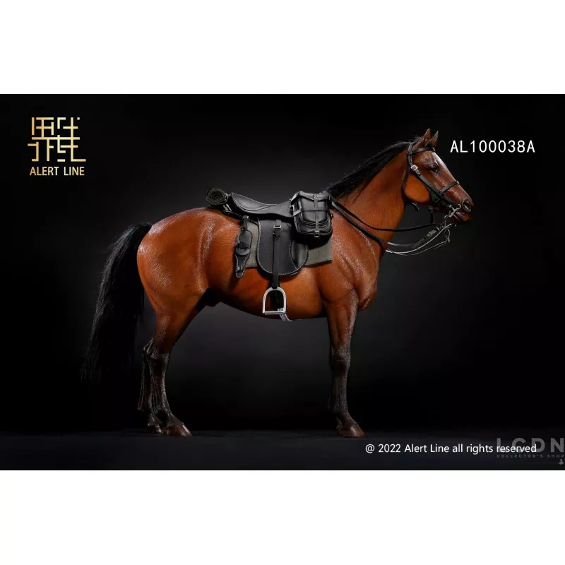 WWII German Battle Steed Brown Horse Figure 1/6 Alert Line WWII German Battle Steed Brown Horse Figure 1/6 Alert Line