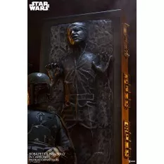 Star Wars Statue 1/4 Premium Format Boba Fett et Han Solo dans la Carbonite 70cm (Neuf)