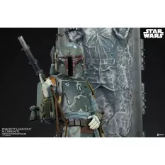 Star Wars Statue 1/4 Premium Format Boba Fett et Han Solo dans la Carbonite 70cm (Neuf)