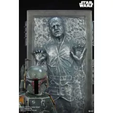 Star Wars Statue 1/4 Premium Format Boba Fett et Han Solo dans la Carbonite 70cm (Neuf)