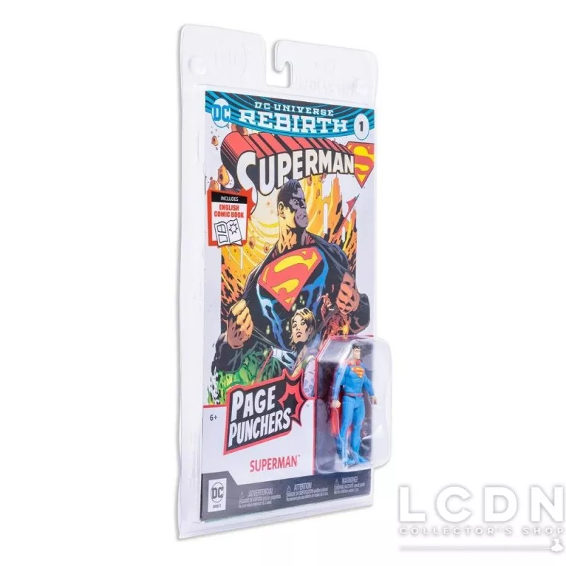 DC Comics Page Punchers Action Figurine &amp; Comic Book Superman (Rebirth) 8cm