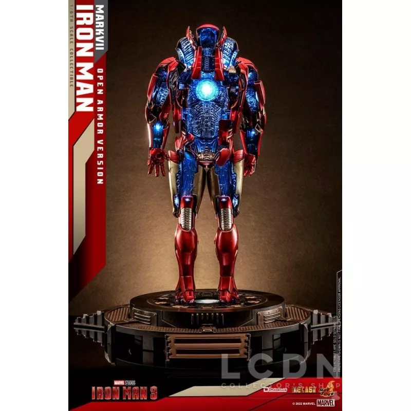 Hot Toys DS004D51 Iron Man 3 Collectible Diorama 1/6 Iron Man Mark VII (Open Armor Version) 32cm *Diecast*