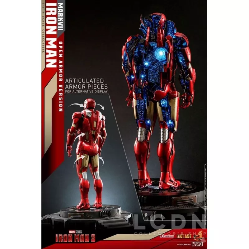 Hot Toys DS004D51 Iron Man 3 Collectible Diorama 1/6 Iron Man Mark VII (Open Armor Version) 32cm *Diecast*