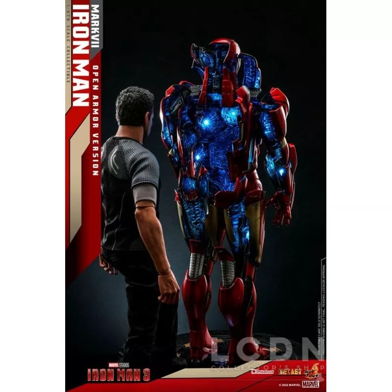 Hot Toys DS004D51 Iron Man 3 Collectible Diorama 1/6 Iron Man Mark VII (Open Armor Version) 32cm *Diecast*