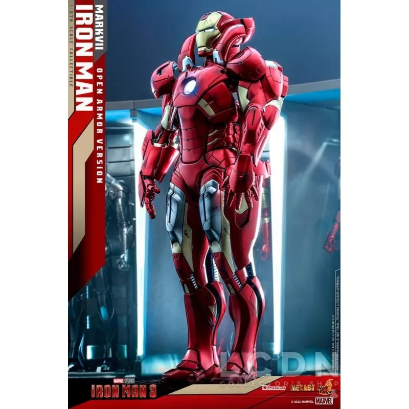 Hot Toys DS004D51 Iron Man 3 Collectible Diorama 1/6 Iron Man Mark VII (Open Armor Version) 32cm *Diecast*
