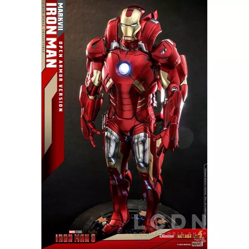 Hot Toys DS004D51 Iron Man 3 Collectible Diorama 1/6 Iron Man Mark VII (Open Armor Version) 32cm *Diecast*