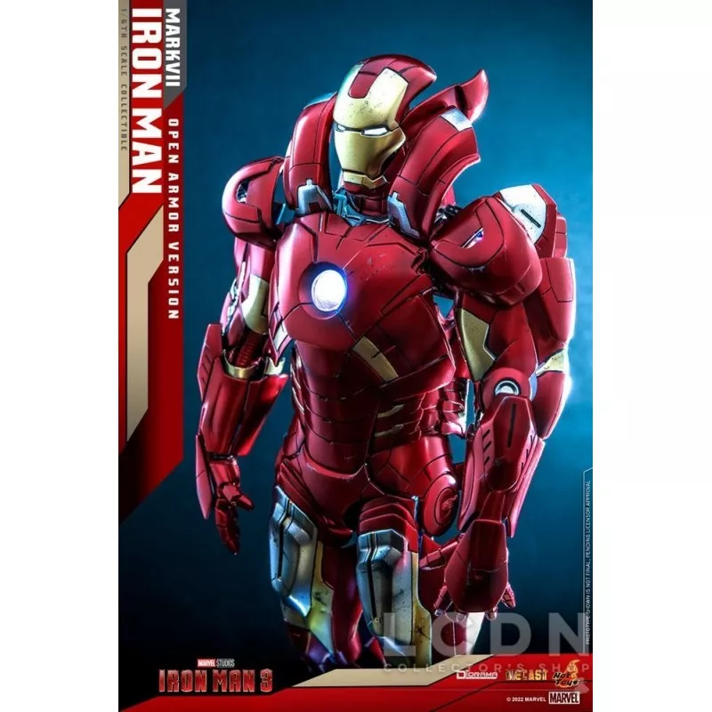 Hot Toys DS004D51 Iron Man 3 Collectible Diorama 1/6 Iron Man Mark VII (Open Armor Version) 32cm *Diecast*