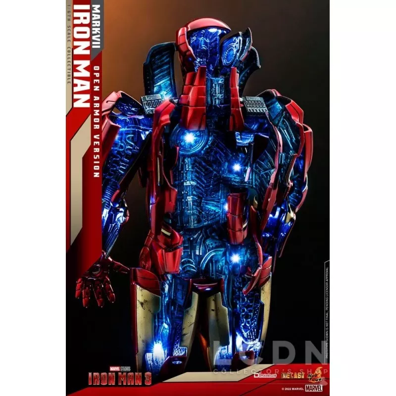 Hot Toys DS004D51 Iron Man 3 Collectible Diorama 1/6 Iron Man Mark VII (Open Armor Version) 32cm *Diecast*