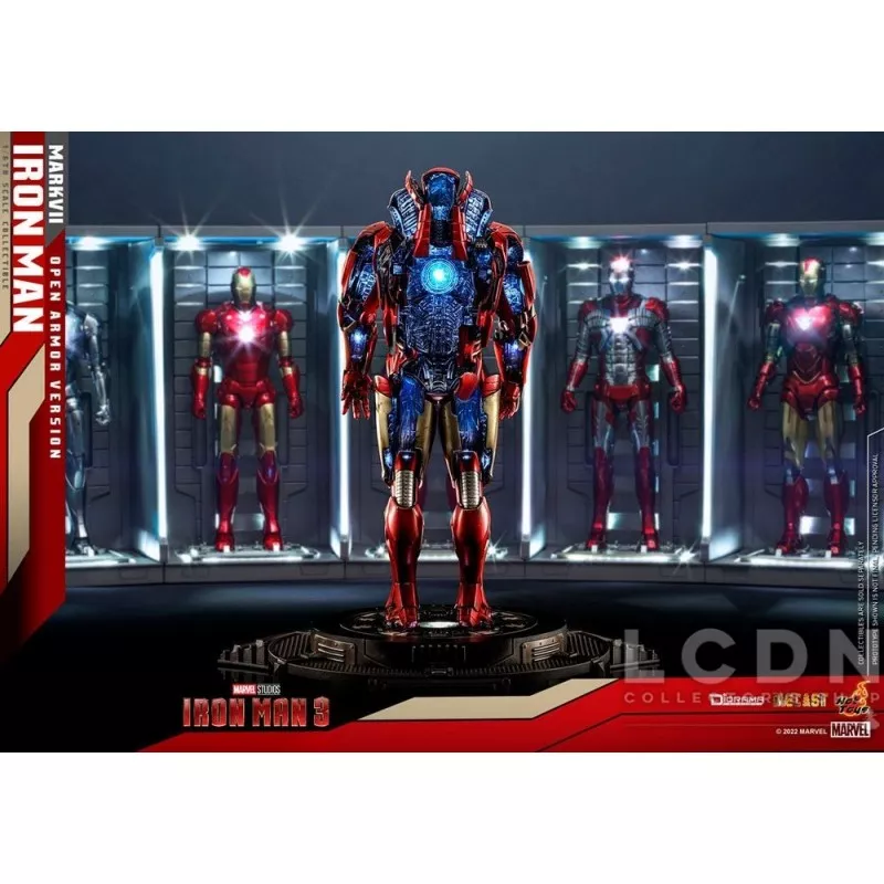 Hot Toys DS004D51 Iron Man 3 Collectible Diorama 1/6 Iron Man Mark VII (Open Armor Version) 32cm *Diecast*