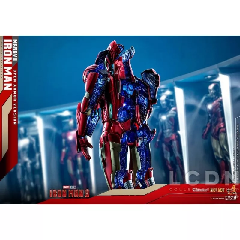 Hot Toys DS004D51 Iron Man 3 Collectible Diorama 1/6 Iron Man Mark VII (Open Armor Version) 32cm *Diecast*