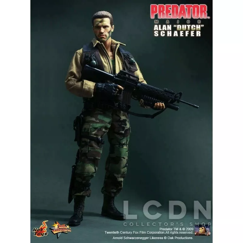 Hot Toys MMS72 Predator Collectible Action Figure 1/6 Major Alan &#039;Dutch&#039; Schaefer 30cm (displayed)