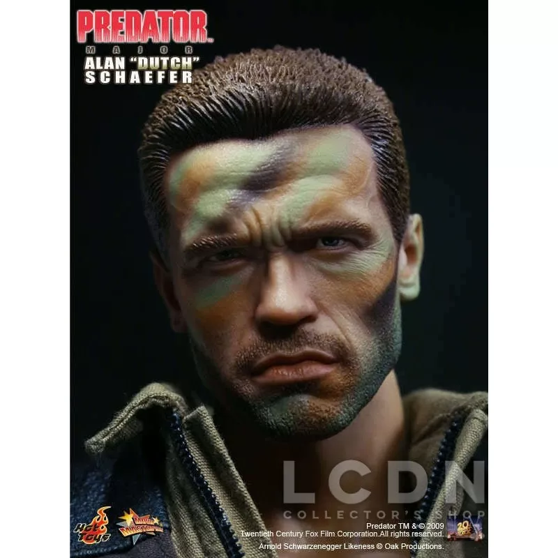 Hot Toys MMS72 Predator Collectible Action Figure 1/6 Major Alan &#039;Dutch&#039; Schaefer 30cm (displayed)