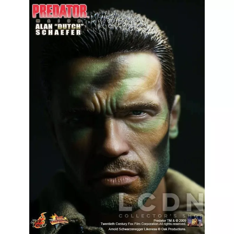 Hot Toys MMS72 Predator Collectible Action Figure 1/6 Major Alan &#039;Dutch&#039; Schaefer 30cm (displayed)