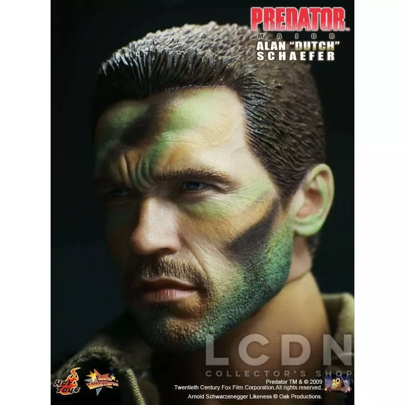 Hot Toys MMS72 Predator Collectible Action Figure 1/6 Major Alan &#039;Dutch&#039; Schaefer 30cm (displayed)