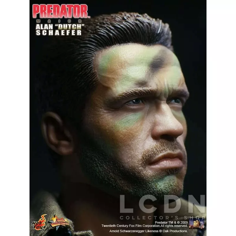 Hot Toys MMS72 Predator Collectible Action Figure 1/6 Major Alan &#039;Dutch&#039; Schaefer 30cm (displayed)