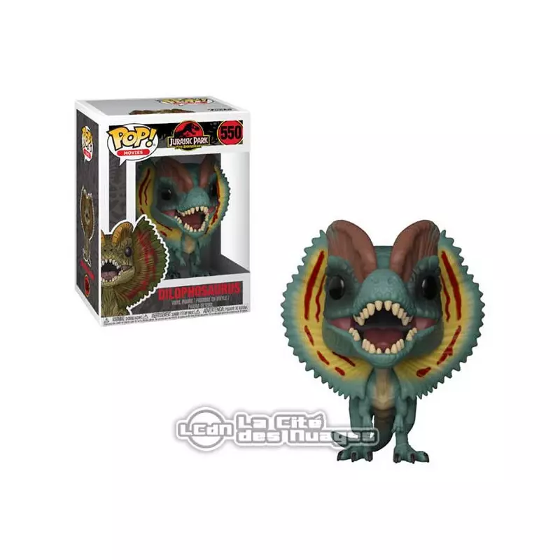 Jurassic Park POP! Movies Dilophosaurus Vinyl Figure 10cm n°550