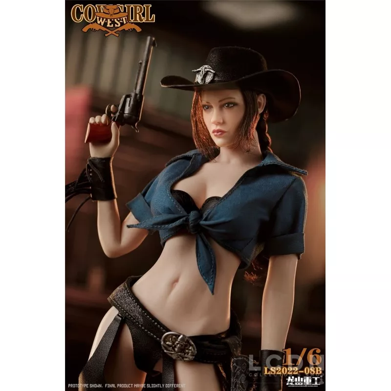 Western Cowboy Bounty Hunter Cowgirl Collectible Action Figure 1/6 LONGSHANJINSHU LS2022-08B