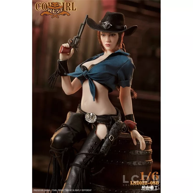 Western Cowboy Bounty Hunter Cowgirl Collectible Action Figure 1/6 LONGSHANJINSHU LS2022-08B