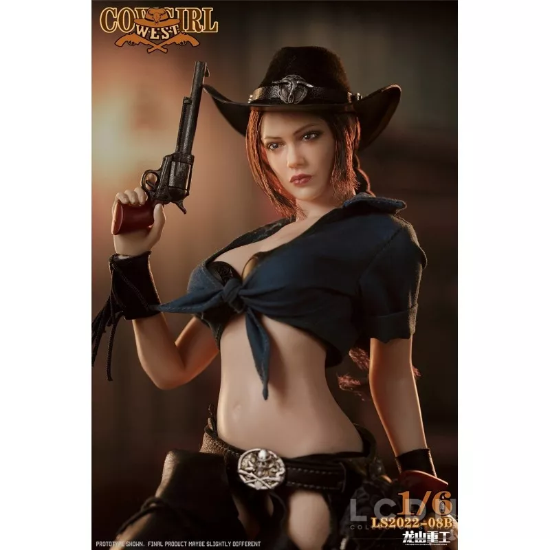 Western Cowboy Bounty Hunter Cowgirl Collectible Action Figure 1/6 LONGSHANJINSHU LS2022-08B