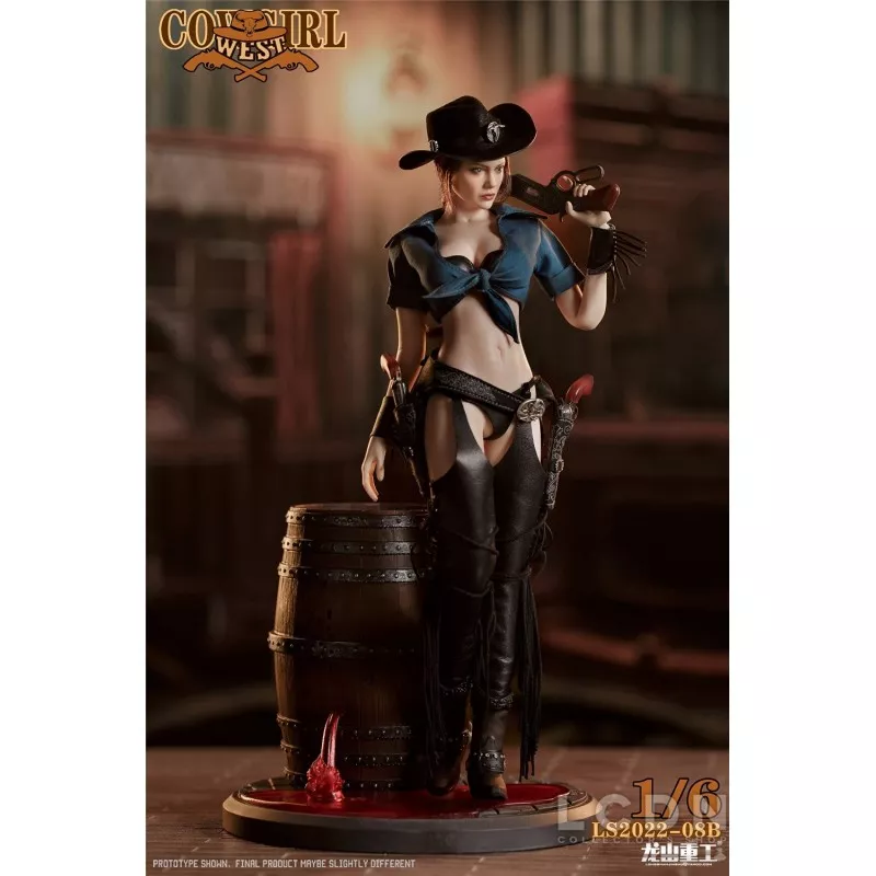 Western Cowboy Bounty Hunter Cowgirl Collectible Action Figure 1/6 LONGSHANJINSHU LS2022-08B
