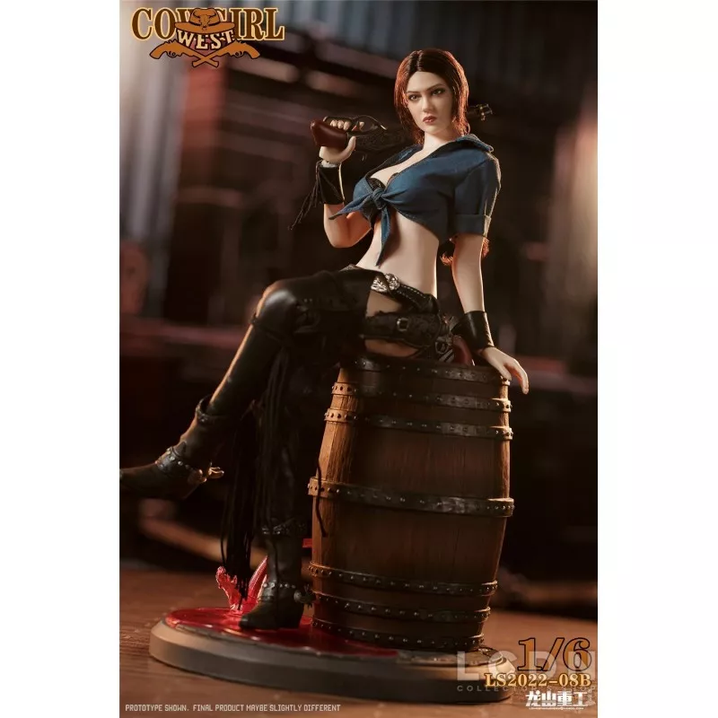 Western Cowboy Bounty Hunter Cowgirl Collectible Action Figure 1/6 LONGSHANJINSHU LS2022-08B
