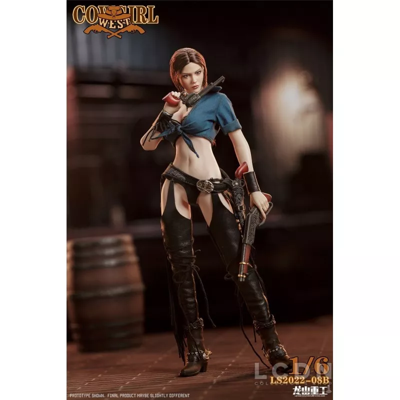 Western Cowboy Bounty Hunter Cowgirl Collectible Action Figure 1/6 LONGSHANJINSHU LS2022-08B