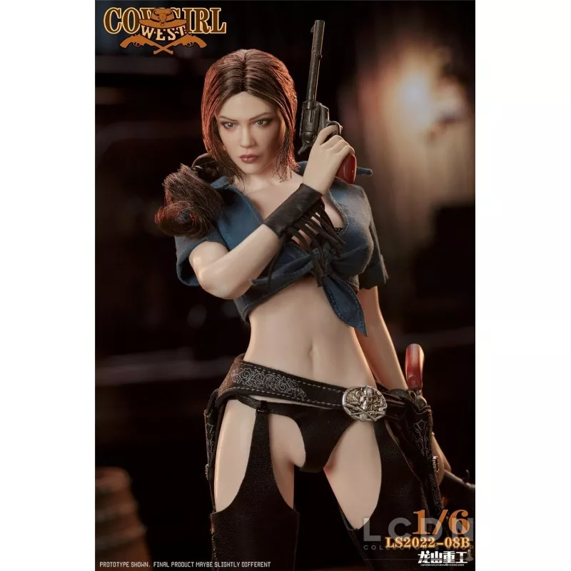 Western Cowboy Bounty Hunter Cowgirl Collectible Action Figure 1/6 LONGSHANJINSHU LS2022-08B