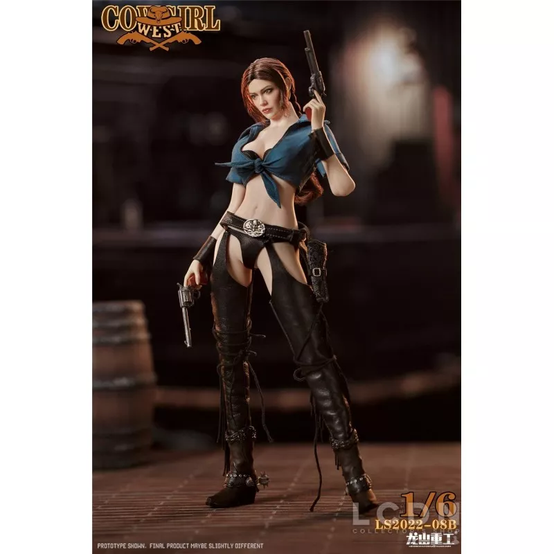 Western Cowboy Bounty Hunter Cowgirl Collectible Action Figure 1/6 LONGSHANJINSHU LS2022-08B