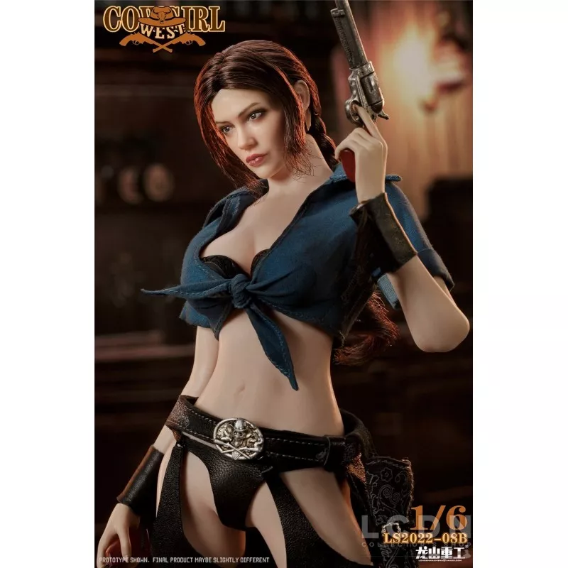 Western Cowboy Bounty Hunter Cowgirl Collectible Action Figure 1/6 LONGSHANJINSHU LS2022-08B