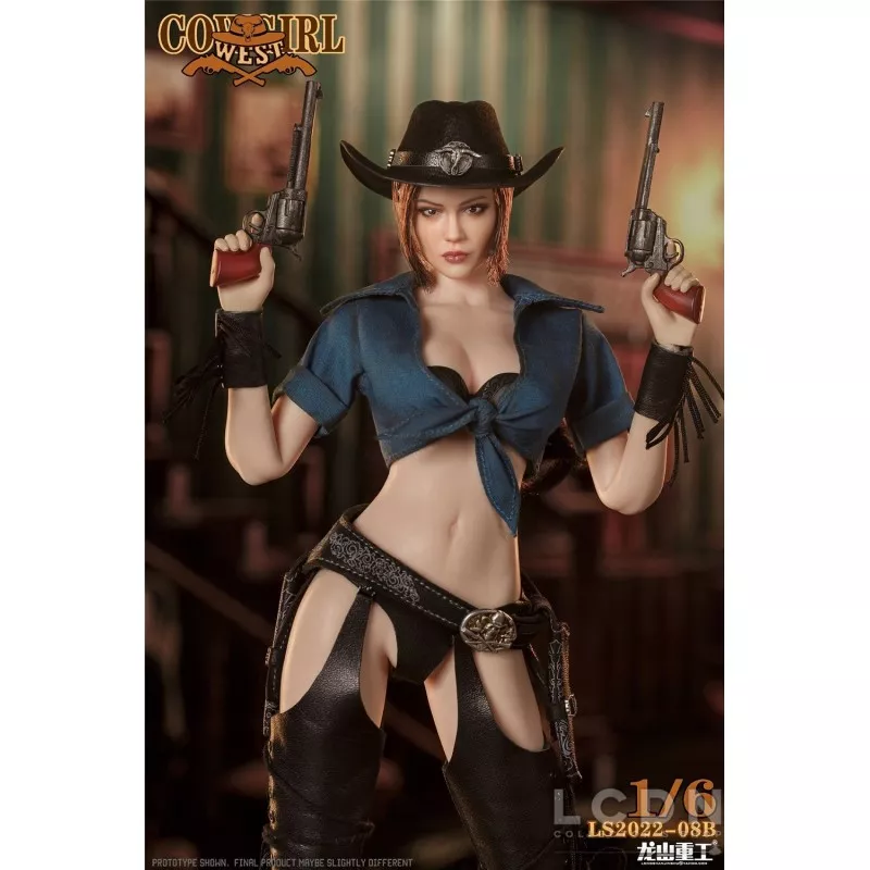 Western Cowboy Bounty Hunter Cowgirl Collectible Action Figure 1/6 LONGSHANJINSHU LS2022-08B