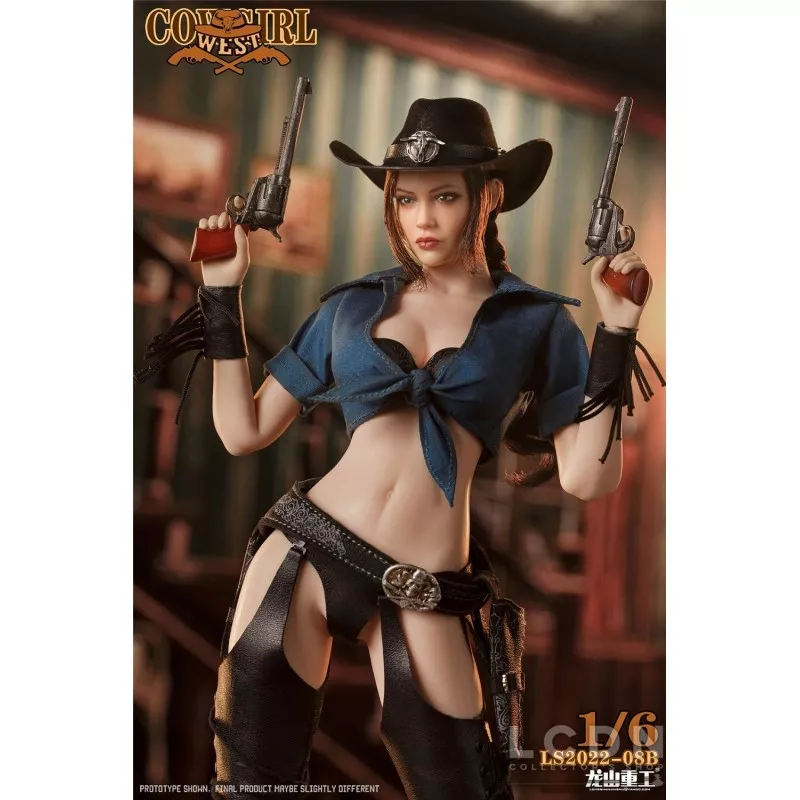Western Cowboy Bounty Hunter Cowgirl Collectible Action Figure 1/6 LONGSHANJINSHU LS2022-08B