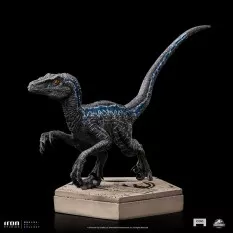 Jurassic World Icons Statue Velociraptor Blue 9cm