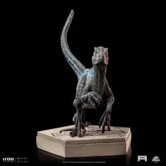 Jurassic World Icons Statue Velociraptor Blue 9cm