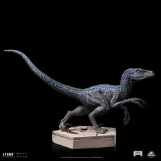 Jurassic World Icons Statue Velociraptor Blue 9cm