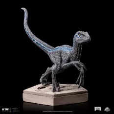 Jurassic World Icons Statue Velociraptor Blue 9cm