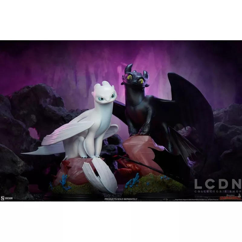 Dragons Statue Light Fury 26cm