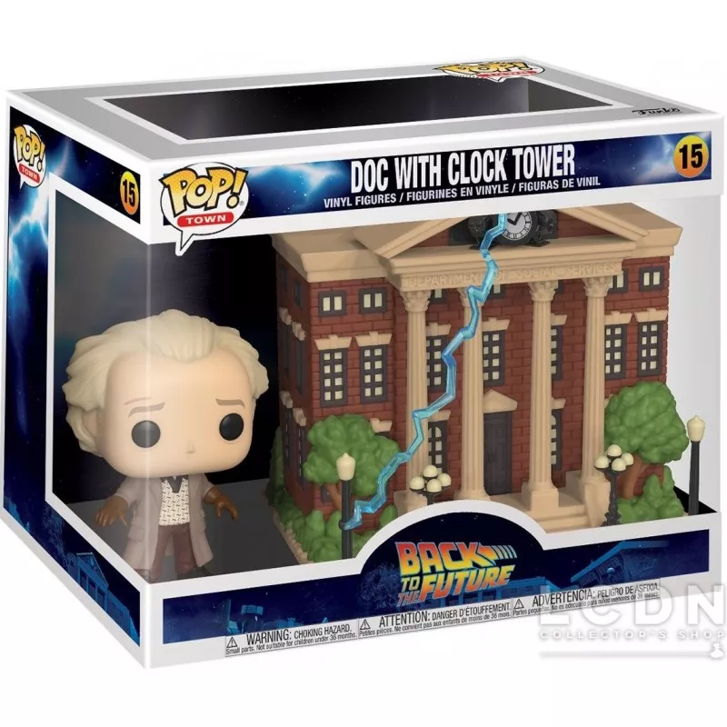 Back to the Future POP! Town Doc with the Clock Tower Vinyl Figure 15cm n°15
