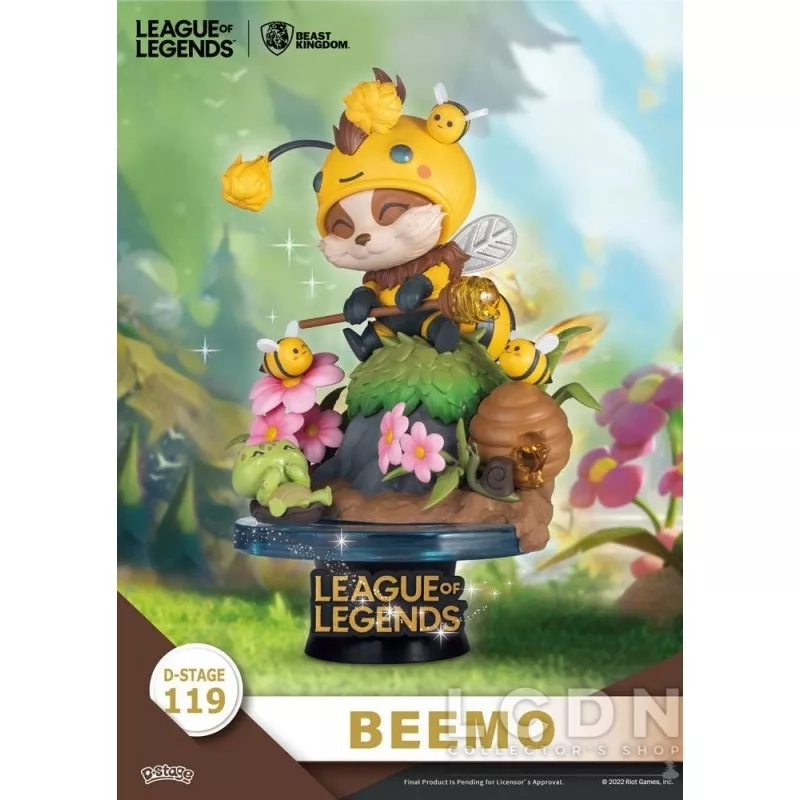 League of Legends Diorama D-Stage Beemo &amp; BZZZiggs 15cm