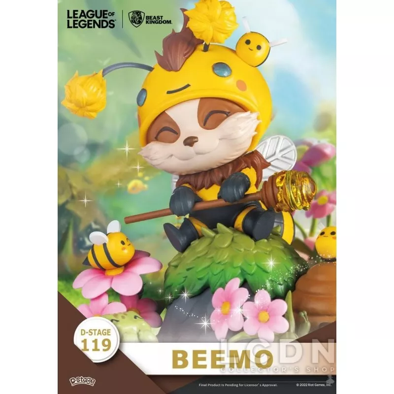 League of Legends Diorama D-Stage Beemo &amp; BZZZiggs 15cm