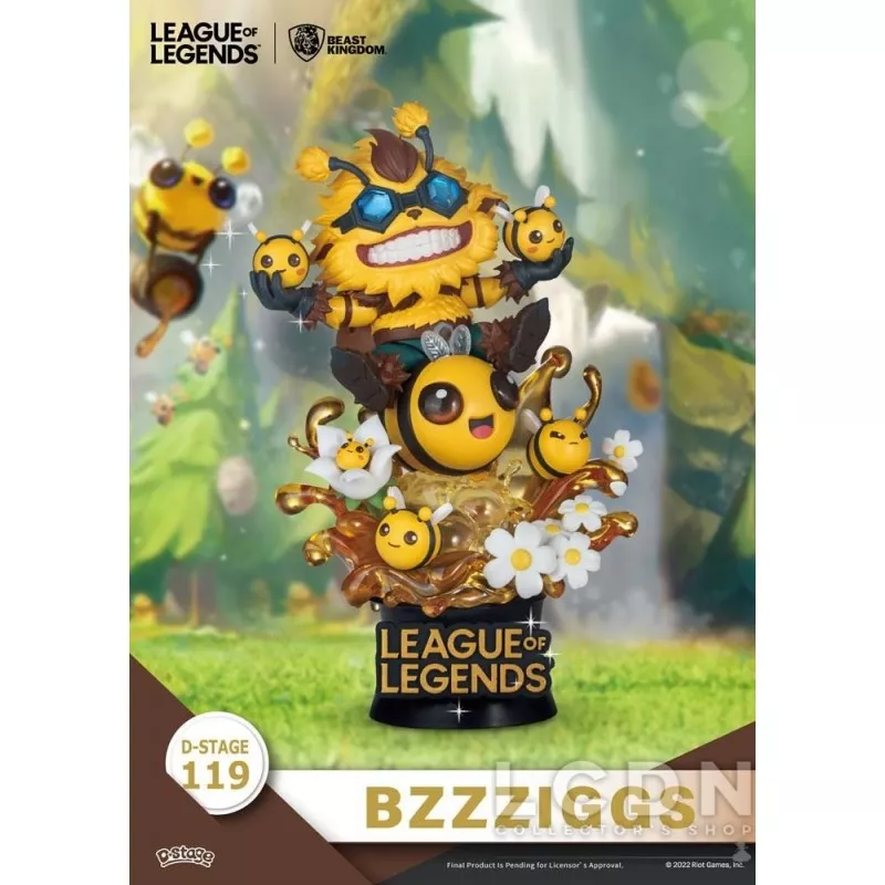 League of Legends Diorama D-Stage Beemo &amp; BZZZiggs 15cm