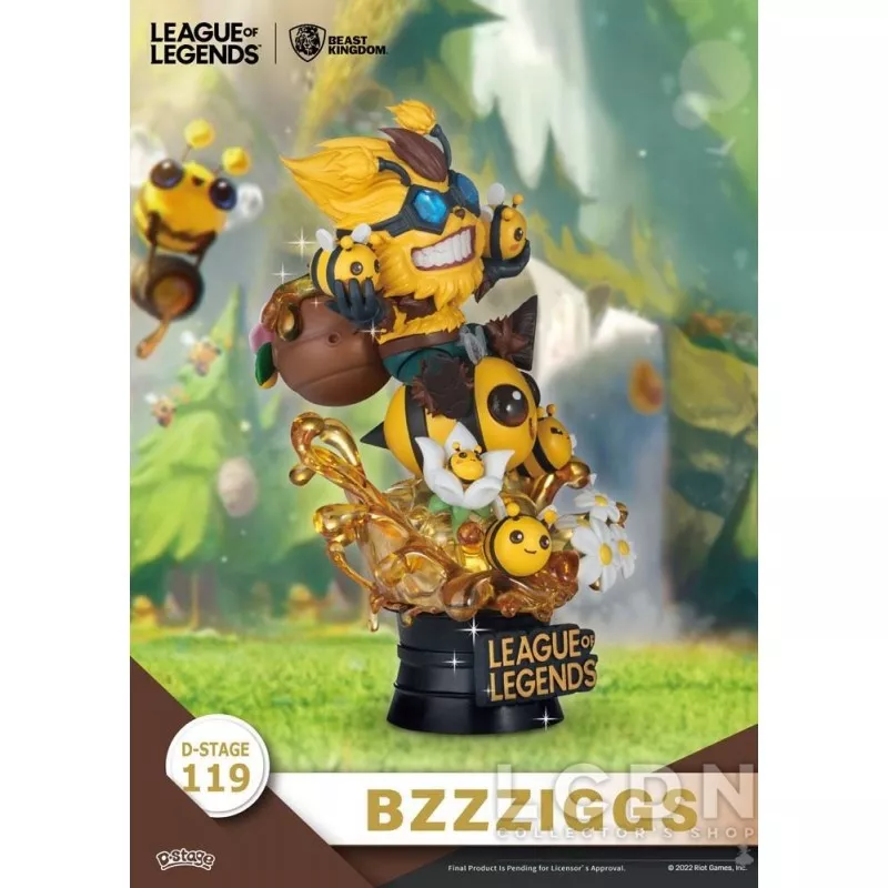 League of Legends Diorama D-Stage Beemo &amp; BZZZiggs 15cm