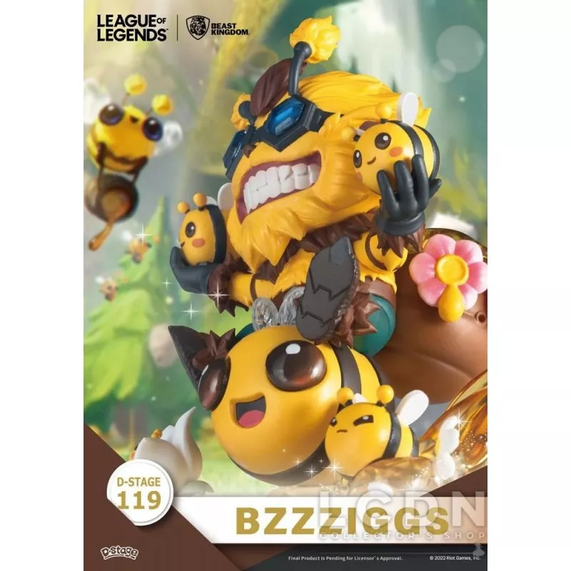League of Legends Diorama D-Stage Beemo &amp; BZZZiggs 15cm