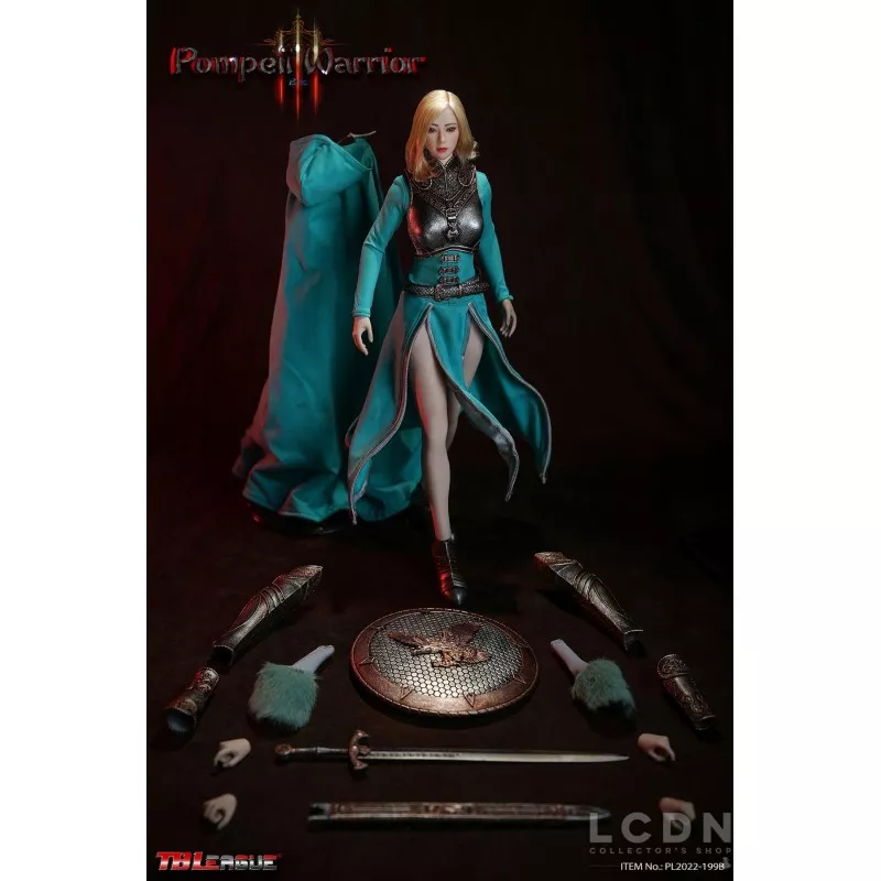 Pompeii Fantasy Warrior Blue Collectible Action Figurine 1/6 TBLeague PL2022-199B