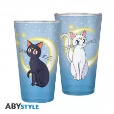 Sailor Moon Glass XXL Luna & Artemis 400ml