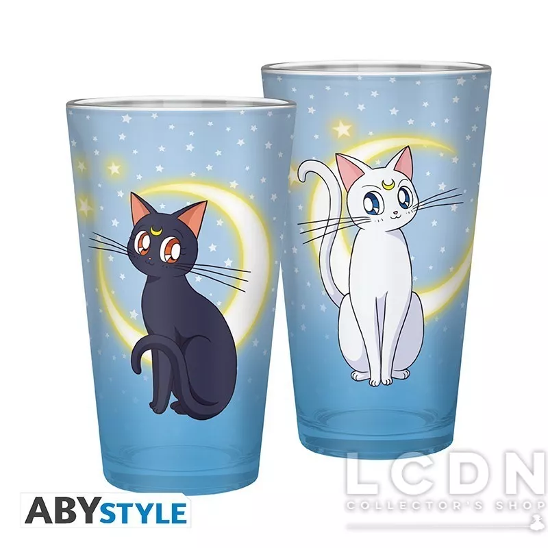 Sailor Moon Glass XXL Luna &amp; Artemis 400ml
