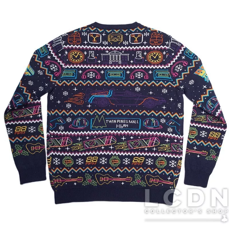 Back to the future christmas sweater best sale