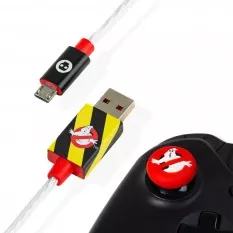 Ghostbusters Micro-USB LED Charge Cable & Thumb Grips (PS4 and Xbox One)