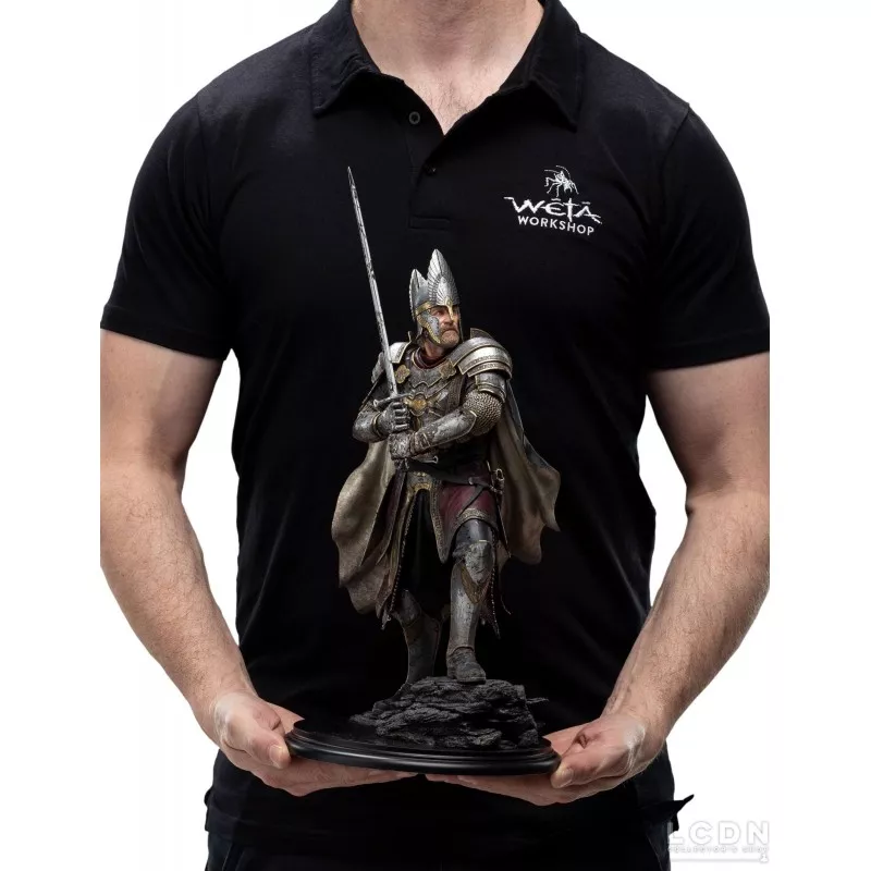 Le Seigneur des Anneaux Elendil armé de l&#039;épée Narsil 1/6 (Neuf) statue 46cm