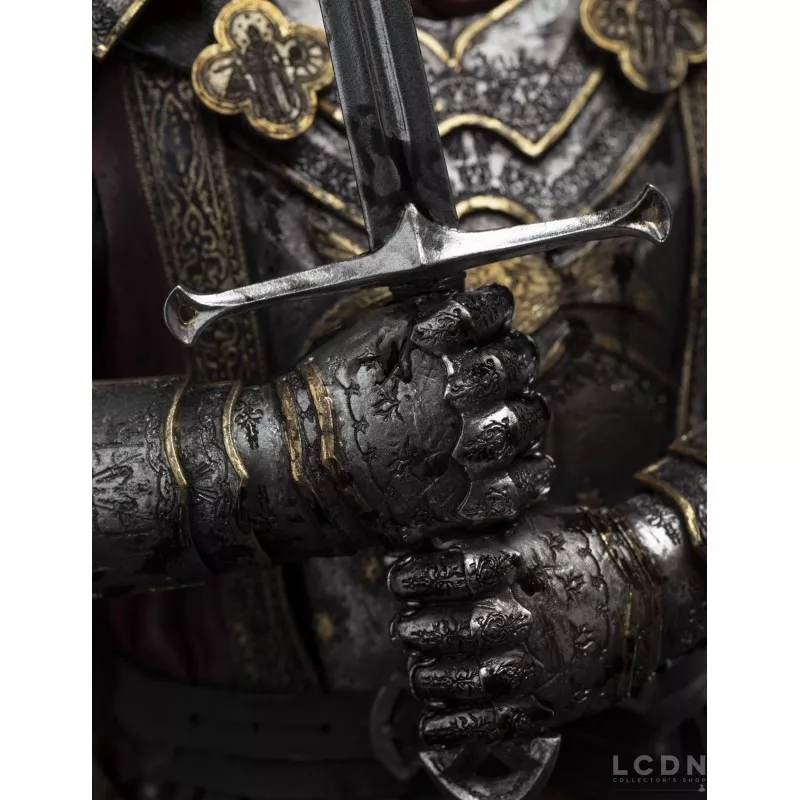 Le Seigneur des Anneaux Elendil armé de l&#039;épée Narsil 1/6 (Neuf) statue 46cm